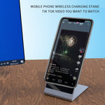 Y13 15W 磁吸無線手機支架充電器，適用 iPhone，黑色，銀色