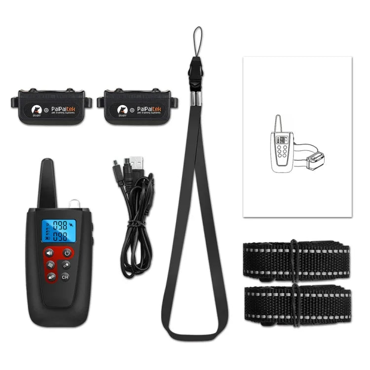 PaiPaitek PD526V-2 1合2 100速聲音震動遙控訓練狗裝置 防吠裝置 電子遙控項圈，PD526V-2