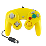2 件裝單點震動控制器有線遊戲手把，適用於 Nintendo NGC / Wii，白色、粉色、黃色、紅色、紫色、綠色、藍色、黑色、銀色、橙色