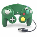 2 件裝單點震動控制器有線遊戲手把，適用於 Nintendo NGC / Wii，白色、粉色、黃色、紅色、紫色、綠色、藍色、黑色、銀色、橙色