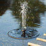 Outdoor Pool Waterview Flow Water Floating Solar Fountain, Solar Fountain