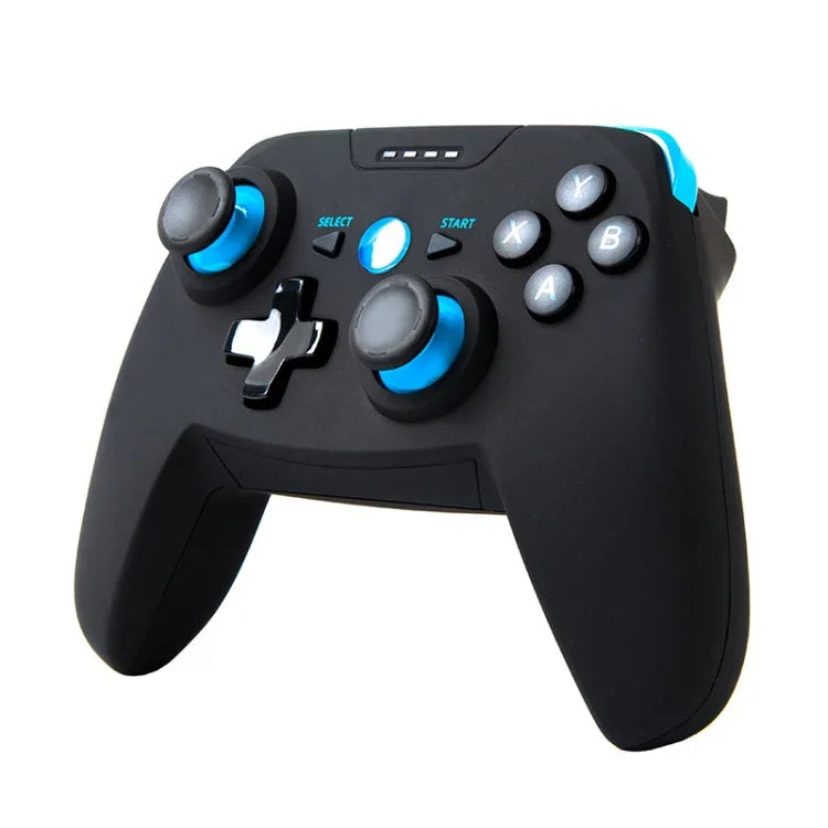 CX-X1 2.4GHz + 藍牙 4.0 無線遊戲控制器手把，適用於 Android / iOS / PC / PS3，單手把（藍色）、手把 + 支架（藍色）、手把 + 支架 + 接收器（藍色）