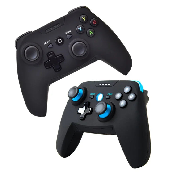 CX-X1 2.4GHz + 藍牙 4.0 無線遊戲控制器手把，適用於 Android / iOS / PC / PS3，單手把（藍色）、手把 + 支架（藍色）、手把 + 支架 + 接收器（藍色）