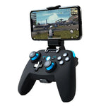 CX-X1 2.4GHz + 藍牙 4.0 無線遊戲控制器手把，適用於 Android / iOS / PC / PS3，單手把（藍色）、手把 + 支架（藍色）、手把 + 支架 + 接收器（藍色）