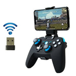CX-X1 2.4GHz + 藍牙 4.0 無線遊戲控制器手把，適用於 Android / iOS / PC / PS3，單手把（藍色）、手把 + 支架（藍色）、手把 + 支架 + 接收器（藍色）