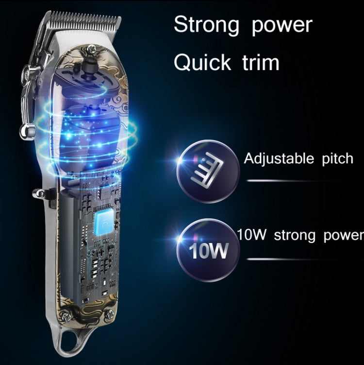 RESUXI 復古 Piaget 理髮器 LCD 數字顯示高功率理髮器，JM-106 歐規插頭