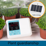 G89456太陽能智能語音定時自動花卉澆水裝置懶人植物滴灌器，單泵10套，單泵15套，雙泵15套10米管，雙泵20套滴灌15米管，雙泵30套20米管