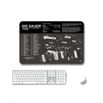 2片熱轉印防滑單面辦公遊戲滑鼠墊，2mm，3mm，4mm，5mm