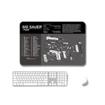 2片熱轉印防滑單面辦公遊戲滑鼠墊，2mm，3mm，4mm，5mm