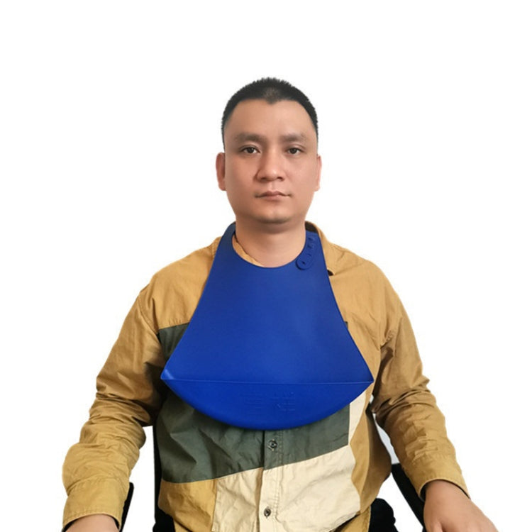 燕香老人用矽膠防水圍兜成人加寬一次性口水兜，矽膠防水圍兜