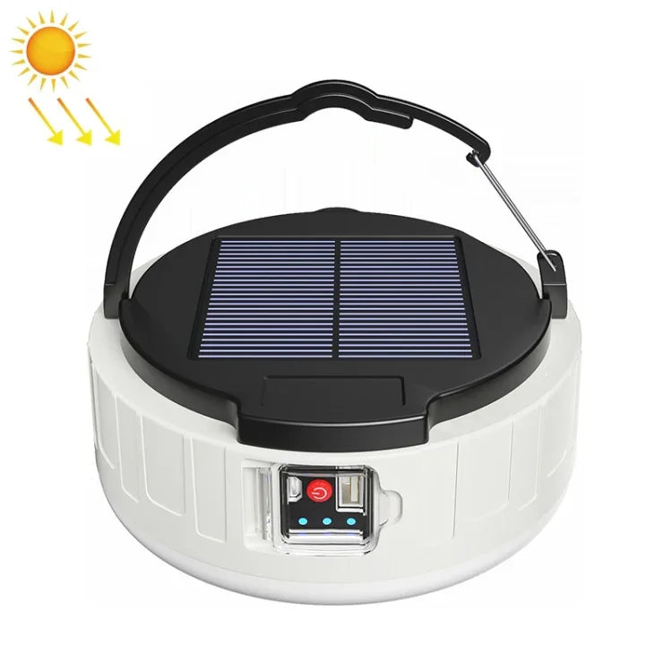 HB208太陽能10W 37 LED家用應急燈移動夜市燈露營燈，HB208太陽能