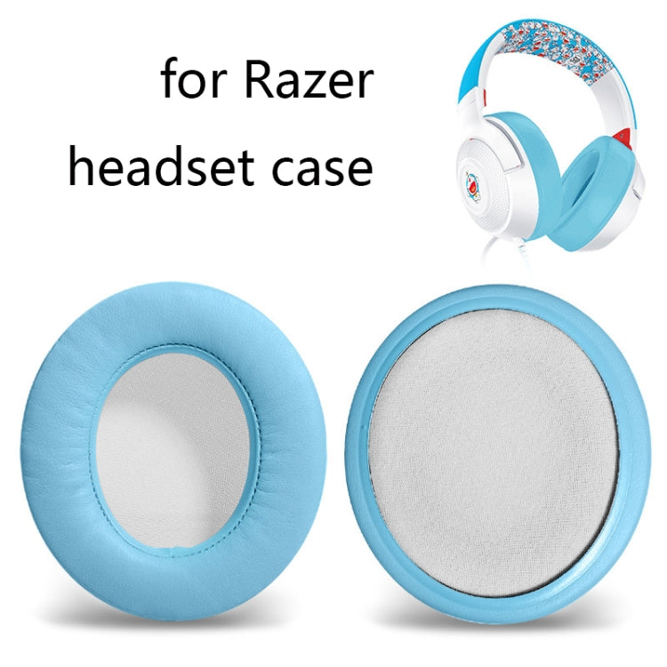 2個裝耳機海綿套 適用Razer標準款，蛋白皮（黑色），蛋白皮（灰色），蛋白皮（粉色），羔羊皮（黑色），羔羊皮（灰色），羔羊皮（藍色），頭帶（黑色），頭帶（灰色），頭帶（粉色），頭帶（藍色），頭帶（淺藍色）