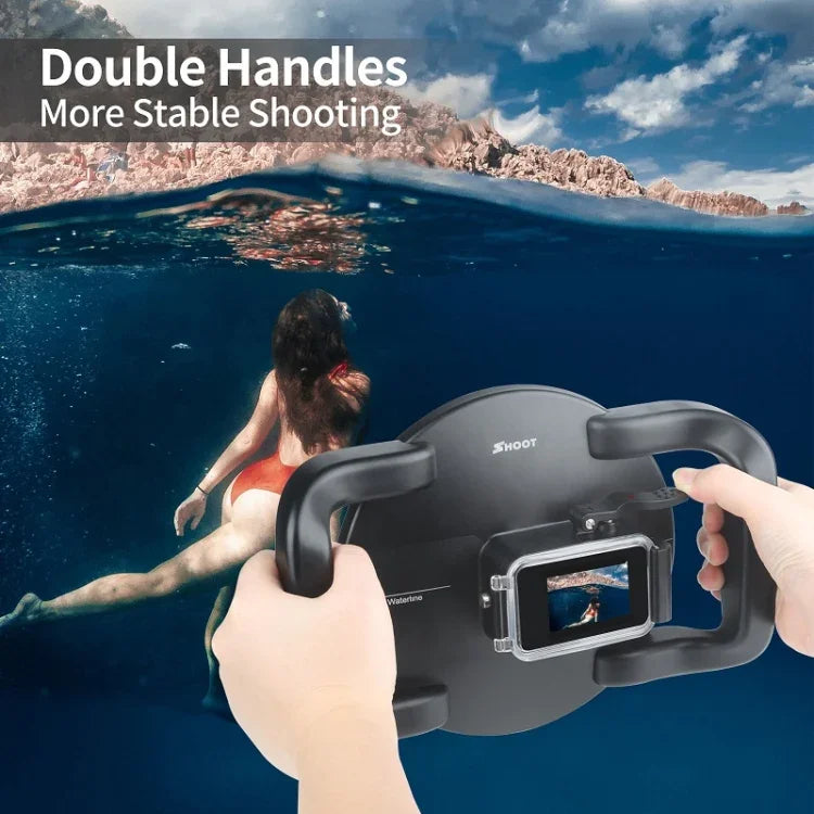 SHOOT XTGP559 球形端口水下潛水相機鏡頭透明保護殼，適用於 GoPro HERO9 Black，適用於 GoPro HERO9 Black