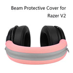 2 件裝 Razer V2 耳機海綿套，頭梁保護套（黑色），頭梁保護套（白色），頭梁保護套（綠色），頭梁保護套（粉色），圓形（黑色），圓形（黑綠網布），橢圓形（黑色）