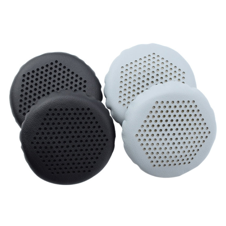 2 件裝耳機皮革耳罩 適用於 Edifier W570BT / W670BT，黑色，銀灰色