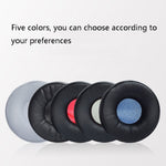 2 件裝耳機海綿套 耳機皮革套 適用於 Jabra Revo Wireless，顏色：黑色 黑色網，黑色 黑色網，黑色 紅色網，黑色 藍色網，白色 白色網，黑色 灰色網