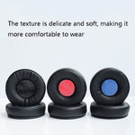 2 件裝耳機海綿套 耳機皮革套 適用於 Jabra Revo Wireless，顏色：黑色 黑色網，黑色 黑色網，黑色 紅色網，黑色 藍色網，白色 白色網，黑色 灰色網
