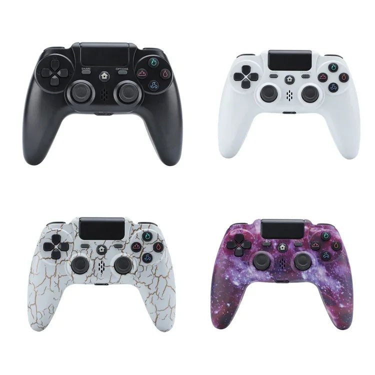 ZR486 無線遊戲控制器，適用於 PS4，白色、黑色、爆裂、紫色星空