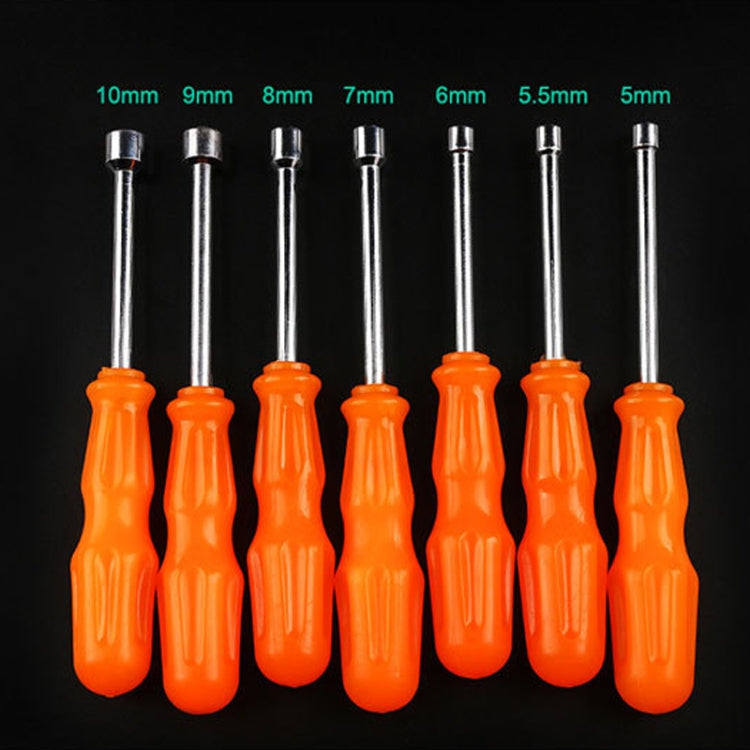 4件組六角套筒手動扳手螺絲，5mm，5.5mm，6mm，7mm，8mm，9mm，10mm