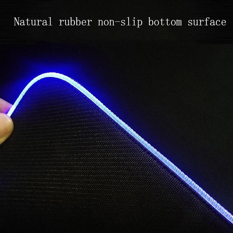 F-01 橡膠熱轉印 RGB 發光防滑滑鼠墊，250x350x3mm，250x350x4mm，260x390x3mm，260x390x4mm，300x350x3mm