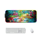 F-01 橡膠熱轉印 RGB 發光防滑滑鼠墊，300x350x4mm，350x600x3mm，350x600x4mm，300x800x3mm，300x800x4mm