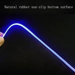 F-01 橡膠熱轉印 RGB 發光防滑滑鼠墊，350x900x3mm，350x900x4mm，400x900x3mm，400x900x4mm