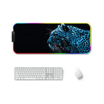 F-01 橡膠熱轉印 RGB 發光防滑滑鼠墊，350x900x3mm，350x900x4mm，400x900x3mm，400x900x4mm