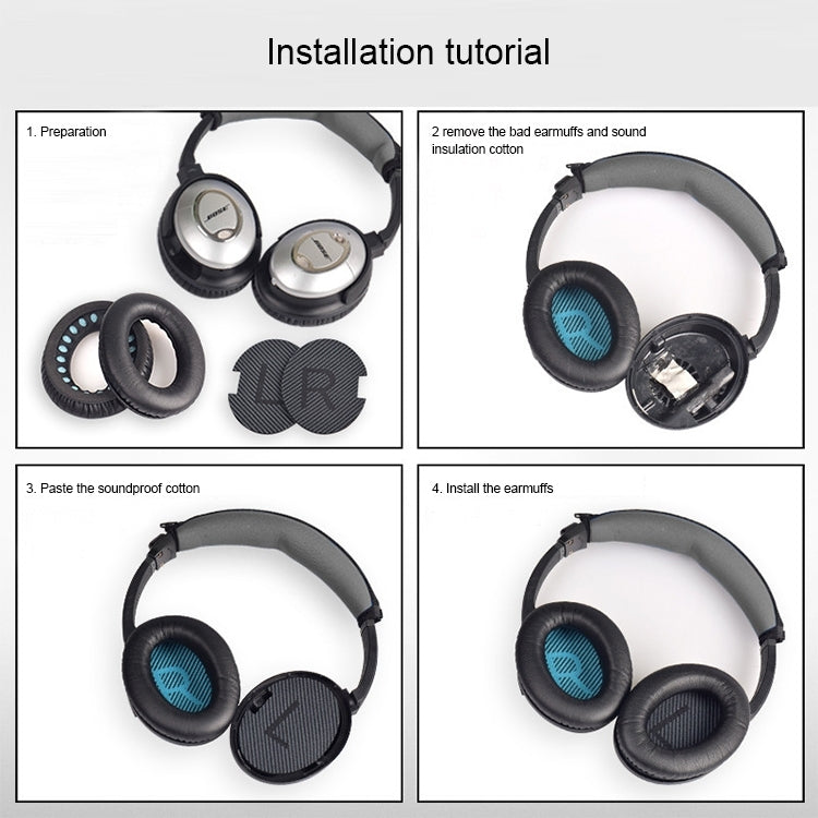 2 件裝耳機海綿套 適用於 BOSE QC15 / QC2 / QC25 / AE2 / AE2i，印花色 + 藍色左右，白色 + 藍色左右，印花色 + 黑色，黑色 + 黑色，白色 + 黑色，印花色 + 灰色，卡其色 + 灰色，咖啡色 + 灰色，白色 + 灰色，灰色 + 灰色