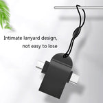 10 件組 LI-09 USB 3.0 母頭轉 USB-C / Type-C + Micro USB 公頭多功能 OTG 轉接器附掛繩，黑色、金色、銀色、玫瑰金
