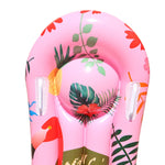 卡通動物圖案PVC浮力板水上充氣兒童衝浪板，117x54公分