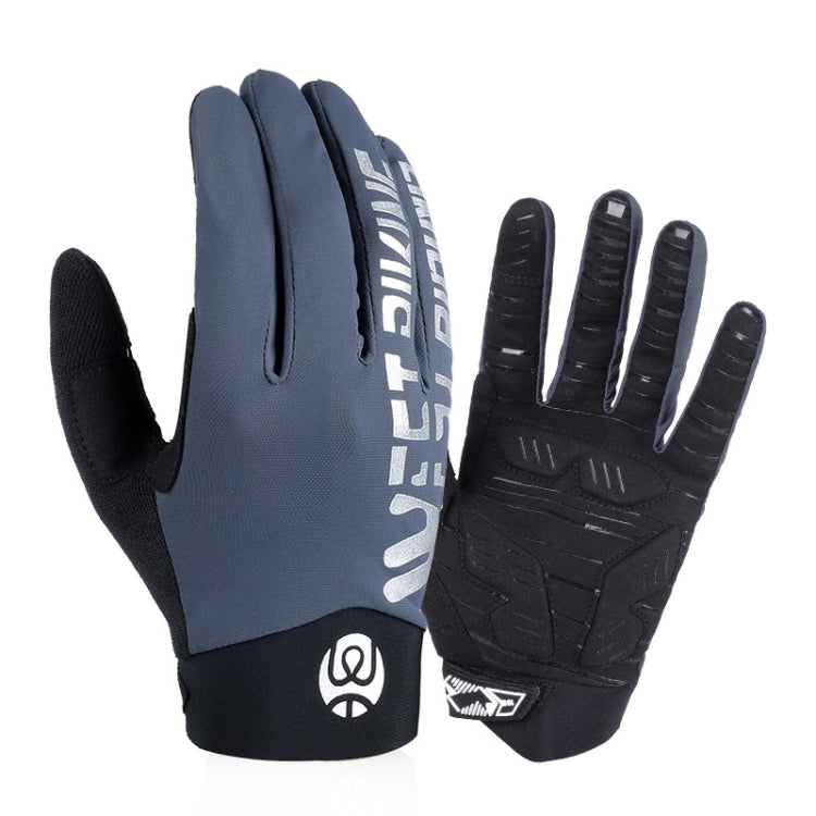 WEST BIKING YP0211214 長指減震防滑觸控手套騎行運動手套，M, L, XL