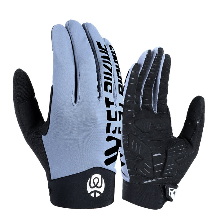 WEST BIKING YP0211214 長指減震防滑觸控手套騎行運動手套，M, L, XL