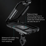 Kewig Bicycle Motorcycle Waterproof Box Mobile Phone Bracket Riding Touch Mobile Phone Fixed Seat, Small Handlebar Installation, Large Handlebar Installation