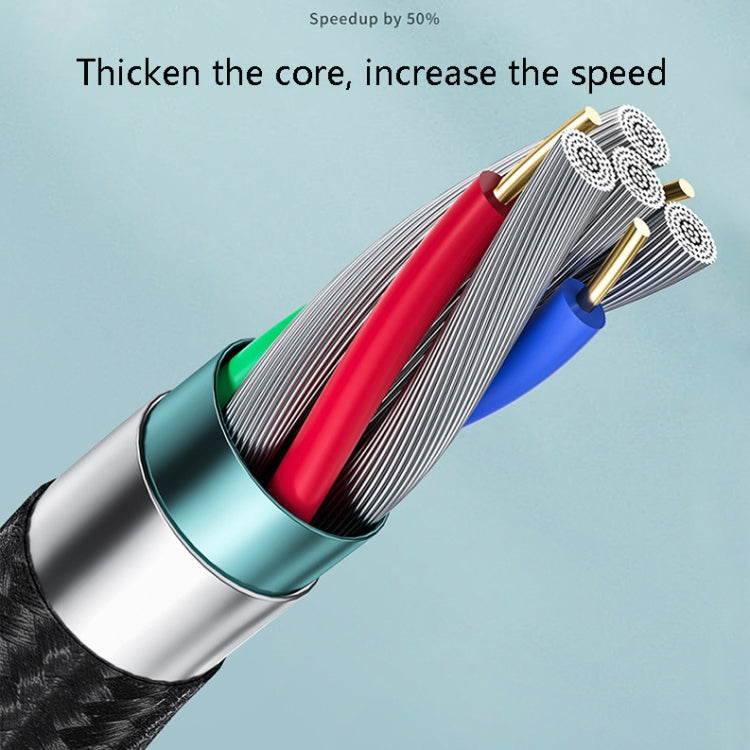 Oatsbasf 03083 便攜多功能 Micro USB + USB-C / Type-C + 8 Pin 三合一充電線，白色、灰色、橙色、綠色