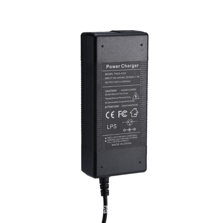 THGX-4202 42V / 2A DC 5.5mm 充電接口通用電動滑板車電源適配器鋰電池充電器，適用於小米米家 M365 及 Ninebot ES2 / ES4，歐規插頭、美規插頭、英規插頭、澳規插頭