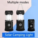 5803 太陽能露營燈戶外 LED 應急便攜燈支持 USB 輸出，太陽能 + USB