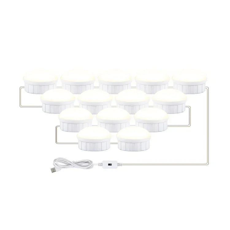 LED Makeup Mirror Light Beauty Fill Light Hand Sweep Sensor Mirror Front Light, 2 Bulbs, 6 Bulbs, 10 Bulbs, 14 Bulbs