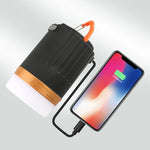 Y10 遙控露營燈戶外照明便攜 USB 帳篷燈 LED 燈籠燈，YD-29 黑色