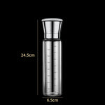 304不鏽鋼海鹽胡椒研磨器家用胡椒咖啡手動研磨瓶，450ml