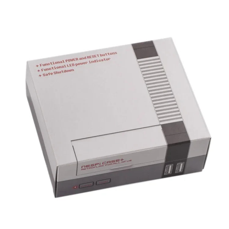 Retroflag NESPi機殼+遊戲主機盒，帶LED指示燈，適用Raspberry Pi，Retroflag NESPi機殼+