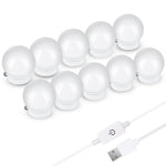 LED Mirror Front Lamp USB Adjustable Brightness Makeup Fill Light Bulbs, 2 LEDs, 6 LEDs, 10 LEDs, 14 LEDs