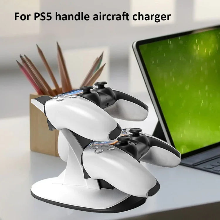 IPLAY HBP-314 無線藍牙手柄雙座充電器，適用於 PS5，HBP-314