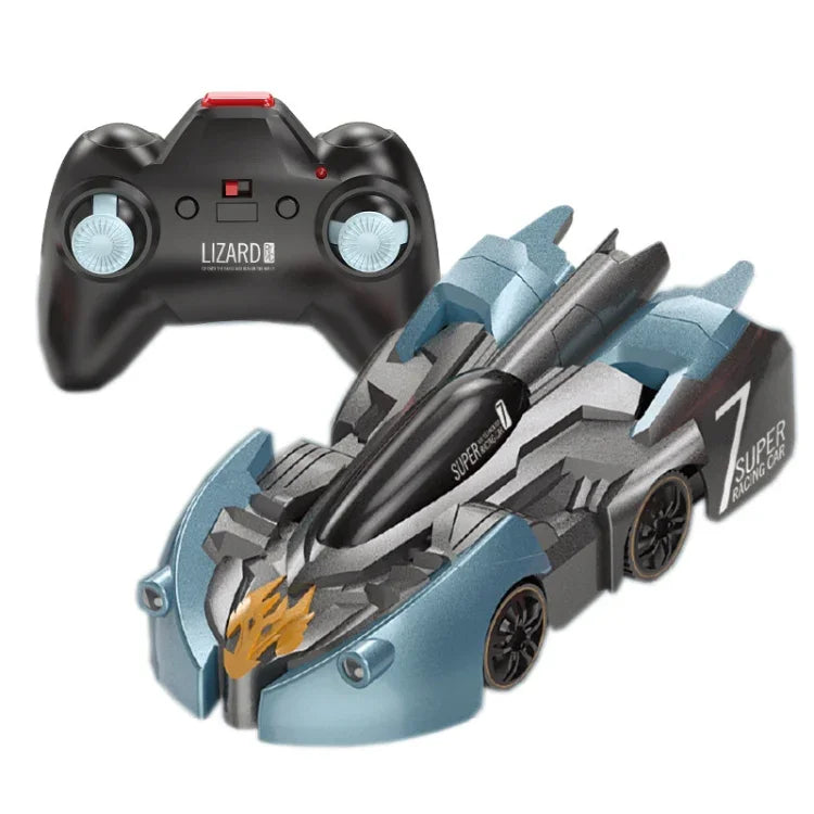 遙控壁虎車迷你電動遙控車兒童玩具，紅色充電手柄 RC 版，紅色火焰手柄 RC 版，藍色剎車手柄 RC 版，藍色閃電手柄 RC 版，紅色充電手錶 RC 版