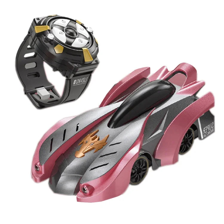 遙控壁虎車迷你電動遙控車兒童玩具，紅色充電手柄 RC 版，紅色火焰手柄 RC 版，藍色剎車手柄 RC 版，藍色閃電手柄 RC 版，紅色充電手錶 RC 版