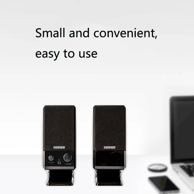 Edifier R10U 迷你 USB 筆記型電腦喇叭，R10U 黑色
