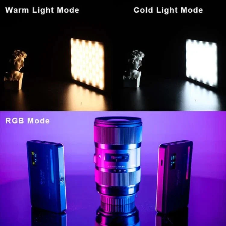 Ulanzi VL120 RGB 全彩 RGB 單眼相機攝影直播小燈，VL120 RGB