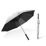 9033 日曬雨用雙功能傘 多功能扇 鈦銀膠防曬抗紫外線長柄傘, 粉色, 黑色, 墨綠