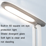 YAGE T125 LED桌燈USB可折疊閱讀護眼燈，瓷白，藍白，粉白