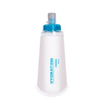 AFISHTOUR TPU 戶外運動軟水袋馬拉松水瓶折疊水袋，容量：400ml（藍色），400ml（透明），300ml（藍色），300ml（透明）