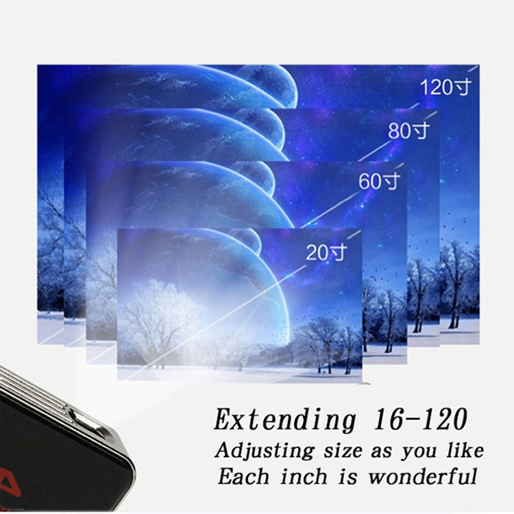 C6 2GB+32GB Android 智能 DLP 高清投影機 迷你無線投影機，美國插頭（黑色），歐洲插頭（黑色），英國插頭（黑色），澳洲插頭（黑色），美國插頭（白色），英國插頭（白色），澳洲插頭（白色）
